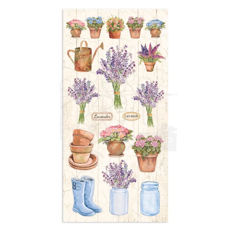 Zestaw papierów z elementami do wycięcia 15x30 Welcome Home SBBV21 Stamperia