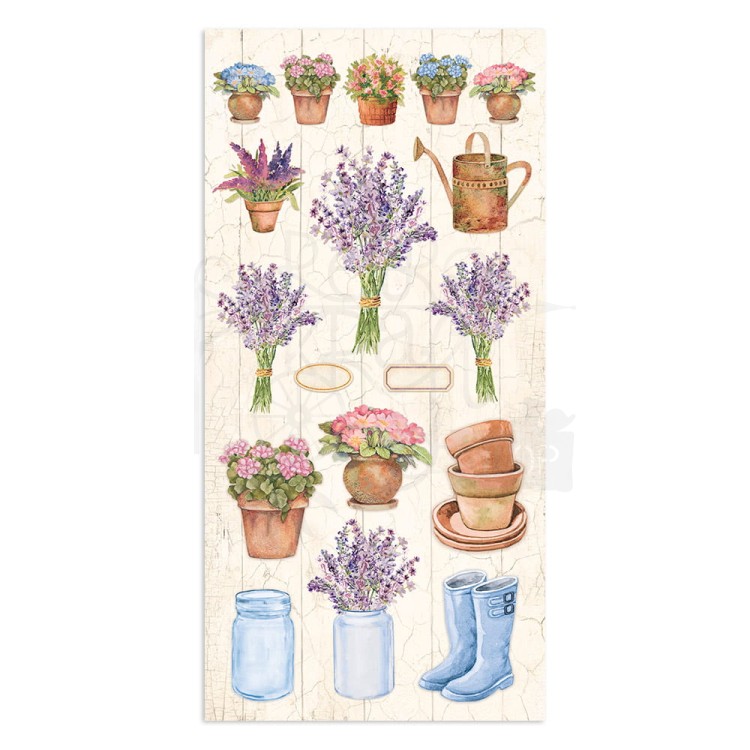 Zestaw papierów z elementami do wycięcia 15x30 Welcome Home SBBV21 Stamperia