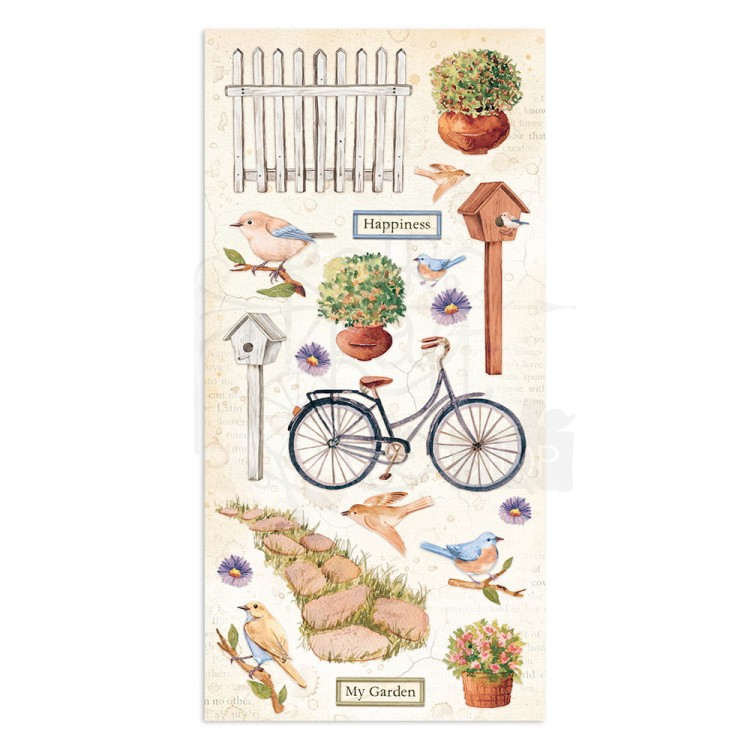 Zestaw papierów z elementami do wycięcia 15x30 Welcome Home SBBV21 Stamperia