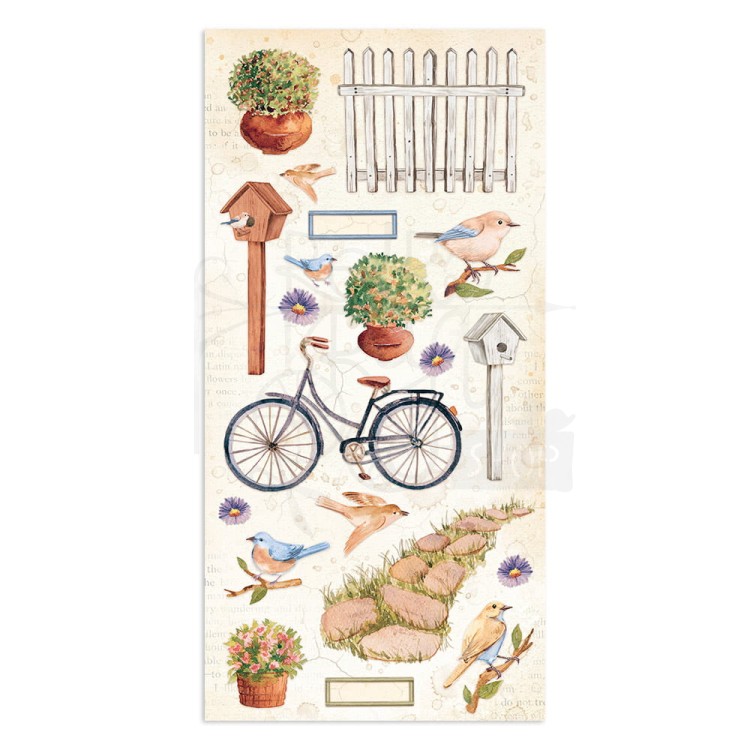 Zestaw papierów z elementami do wycięcia 15x30 Welcome Home SBBV21 Stamperia