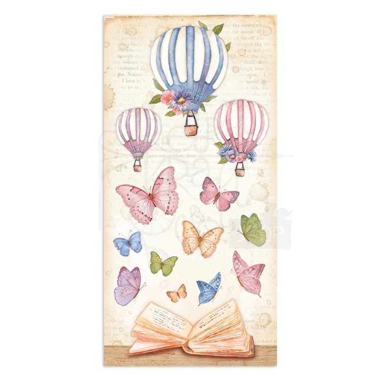 Zestaw papierów z elementami do wycięcia 15x30 Welcome Home SBBV21 Stamperia