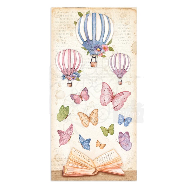 Zestaw papierów z elementami do wycięcia 15x30 Welcome Home SBBV21 Stamperia