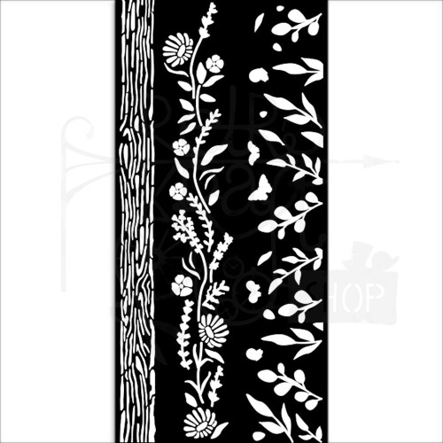 Szablon maska 12x25cm Welcome Home Nature KSTDL77 Stamperia