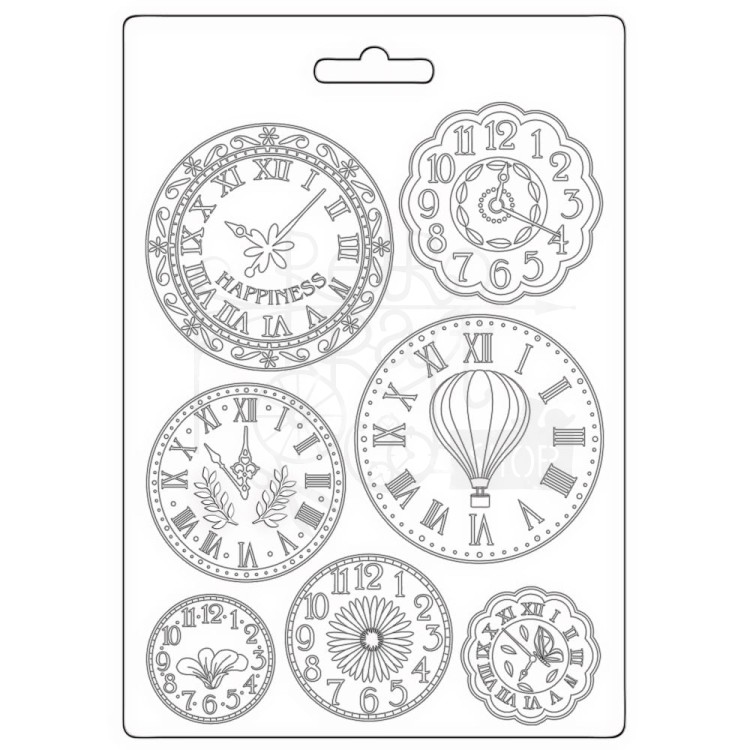Foremka tekstura A5 Welcome Home Clocks K3PTA5644 Stamperia