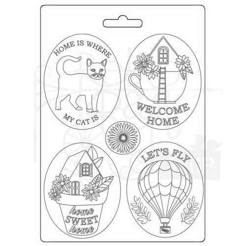 Foremka tekstura A5 Welcome Home Plates K3PTA5642 Stamperia