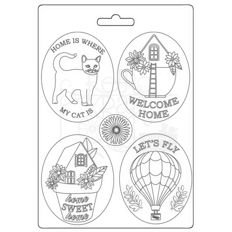 Foremka tekstura A5 Welcome Home Plates K3PTA5642 Stamperia
