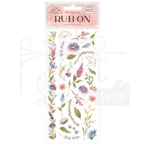 Rub-On transfer 10x21.6cm Welcome Home DFLRB17 Stamperia