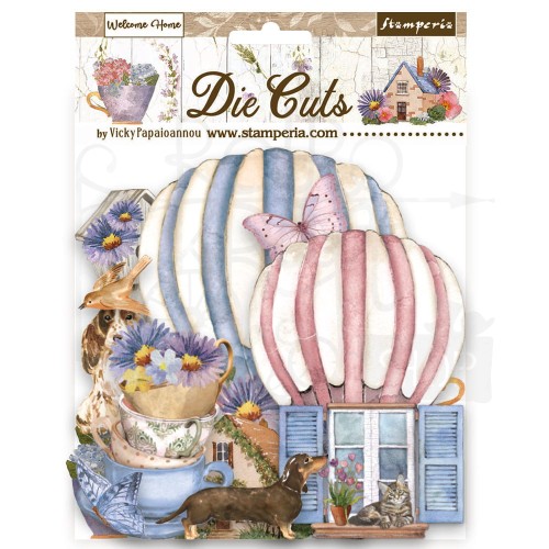 Ozdoby kształty tekturowe Die Cuts Welcome Home DFLDC72 Stamperia
