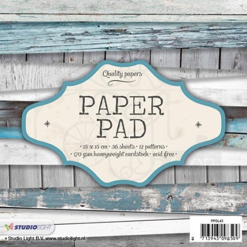 Zestaw papierów 15x15 Zielone deski Quality Papers PPSL43 StudioLight