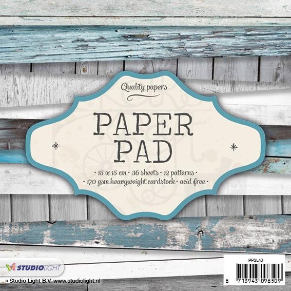 Zestaw papierów 15x15 Zielone deski Quality Papers PPSL43 StudioLight