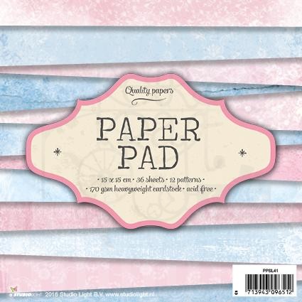 Zestaw papierów 15x15 Różowe i niebieskie tła Quality Papers PPSL41 StudioLight