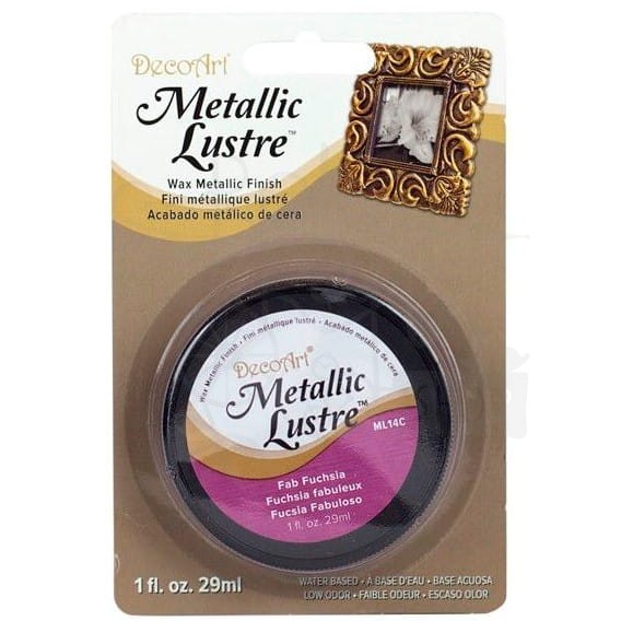 Wosk metaliczny Metallic Lustre Wax fab fuchsia 29ml ML14C DecoArt