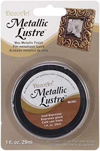 Wosk metaliczny Metallic Lustre Wax iced espresso brown 29ml ML06C DecoArt