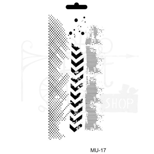 Szablon maska 10x25 Wzorki MU17 Cadence