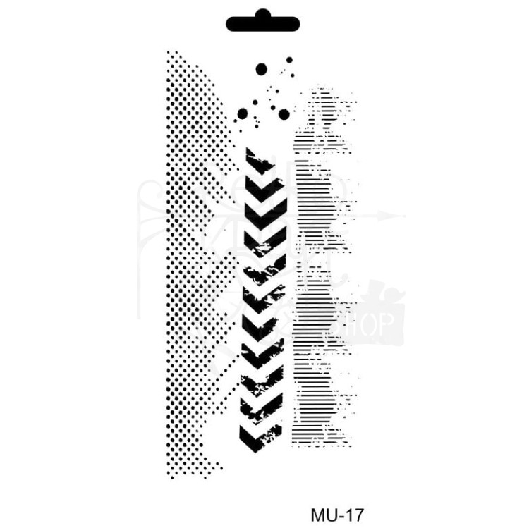 Szablon maska 10x25 Wzorki MU17 Cadence
