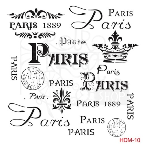 Szablon maska 25x25 Home Decor Paris HDM10 Cadence
