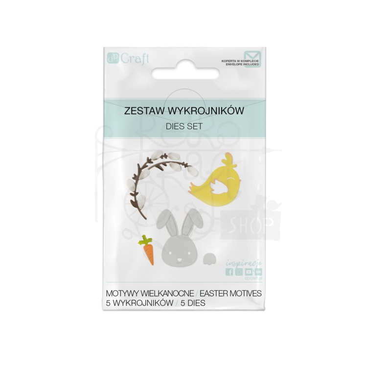 Zestaw wykrojników - Motywy Wielkanocne 5szt JCMA-216 dpCraft