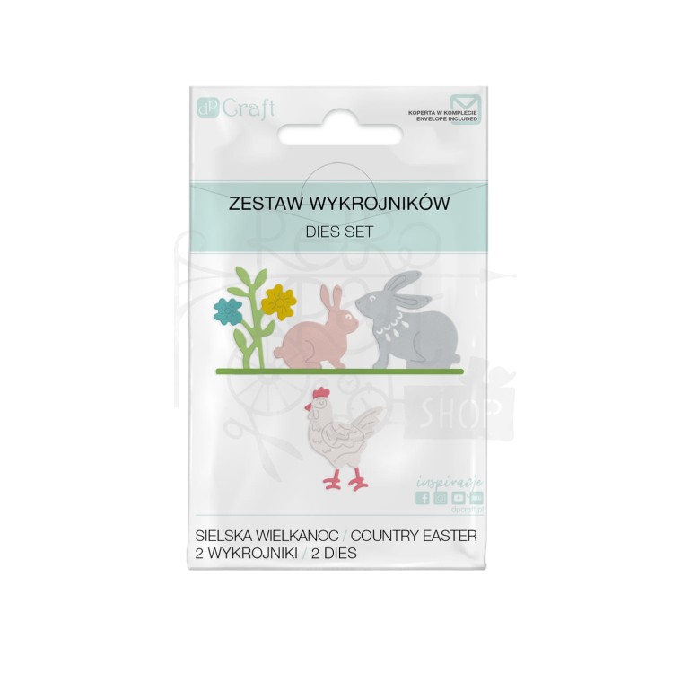 Zestaw wykrojników - Sielska Wielkanoc 2szt JCMA-213 dpCraft