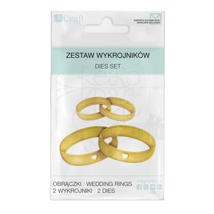 Zestaw wykrojników - Obrączki 2szt JCMA-176 dpCraft