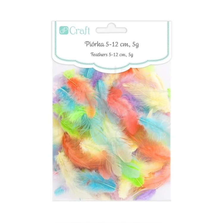 Piórka 5-12cm 5g pastel CEPI-103 dpCraft