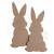 Królik 20cm 2szt - baza MDF DPDN-206 dpCraft