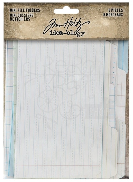 Idea-Ology Mini File Folders TH94232 Tim Holtz