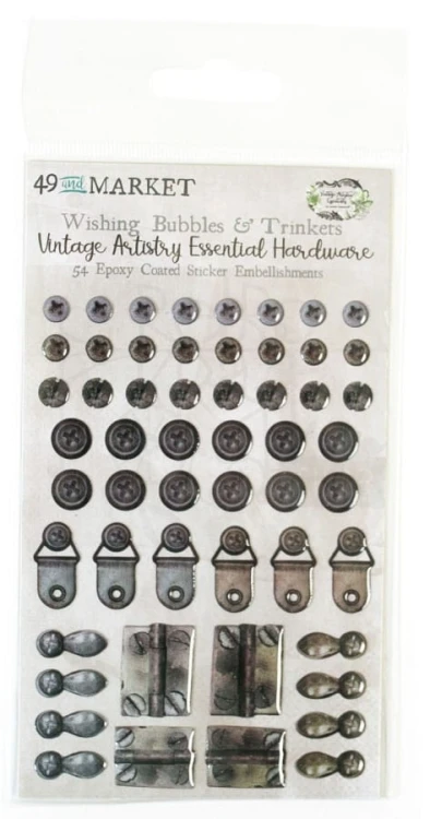 Naklejki epoksydowe Bubbles &amp; Trinkets 54szt VAE34956 49 and Market