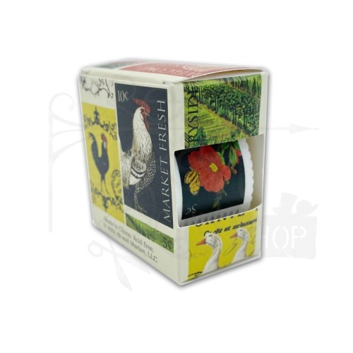 Taśma washi tape Postage Stamp znaczki pocztowe VAS38800 49 and Market