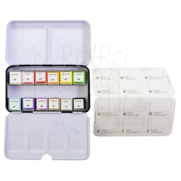Farby akwarelowe 12 kolorów Watercolor The Classics 584252 Prima