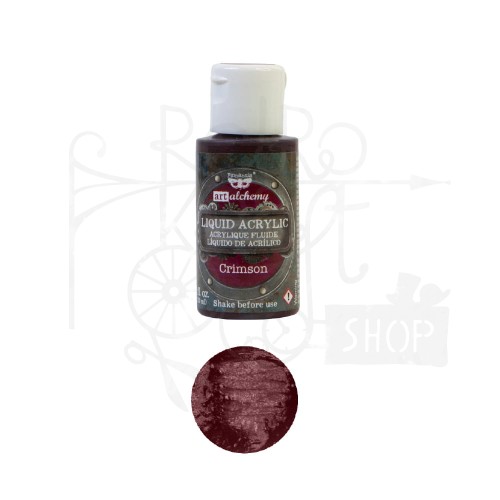 Farba Liquid Acrylic Crimson Finnabair 30ml 968298 Prima