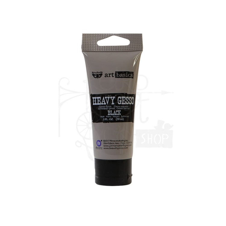 Gesso czarne Art Basics Heavy Gesso Black 59ml Finnabair 962968 Prima