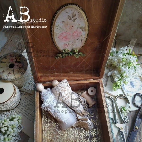 Papier ryżowy A4 kwiaty pastelowe shabby chic 0518 ABstudio