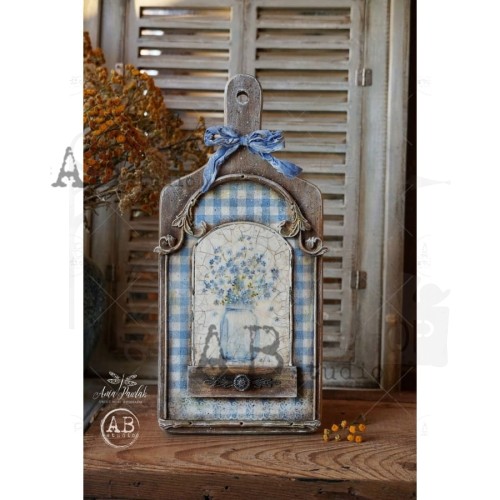 Papier ryżowy A4 niezapominajki sójki etykiety 0352 ABstudio