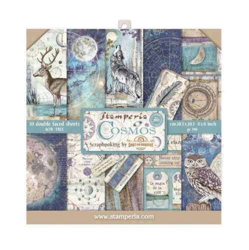 Zestaw papierów 20x20 Cosmos SBBS11 Stamperia