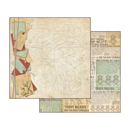 Papier 30x30 Teddy Bear Gazeta SBB467 Stamperia