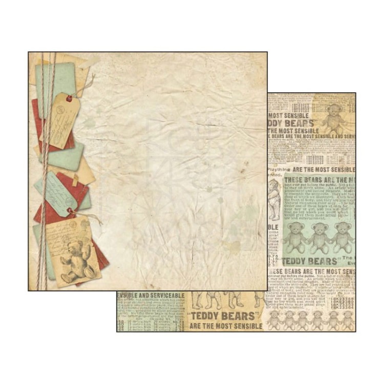 Papier 30x30 Teddy Bear Gazeta SBB467 Stamperia