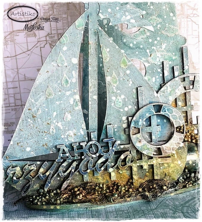 Ahoj przygodo - napis HDF Artistiko
