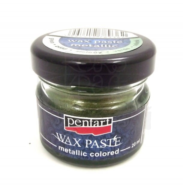 Pasta woskowa zieleń jasna metaliczna 20ml 26685 Pentart