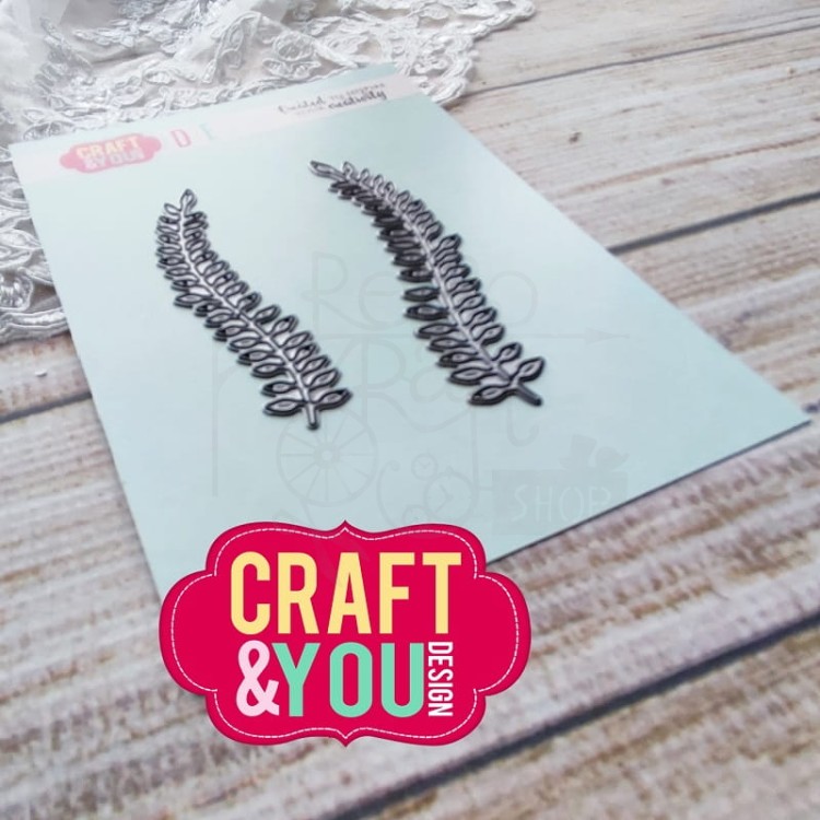 Wykrojnik Polypody set 1 Paprotki 1 CW228 Craft&amp;You Design