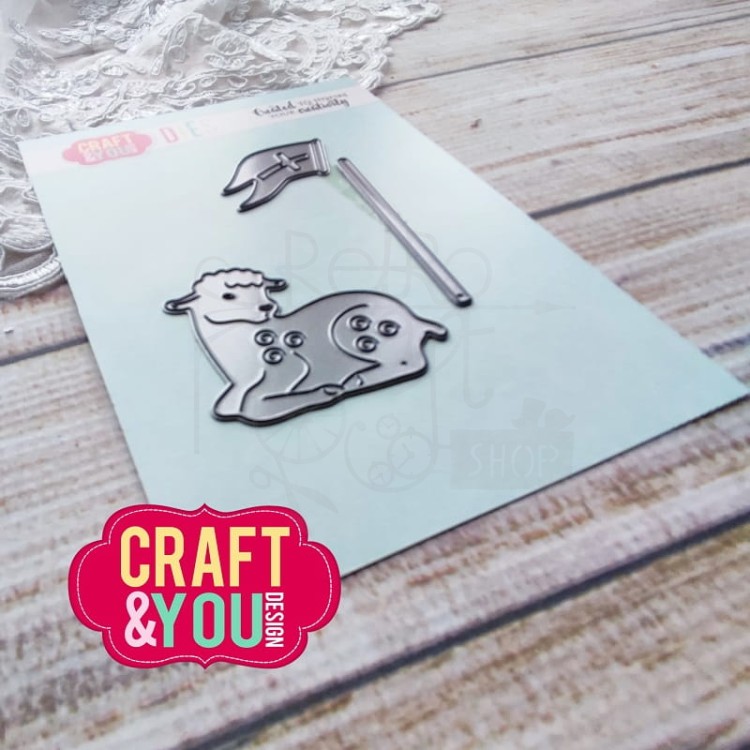 Wykrojnik Easter Lamb Baranek CW223 Craft&amp;You Design