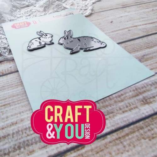 Wykrojnik Rabbits Zajączki CW220 Craft&amp;You Design