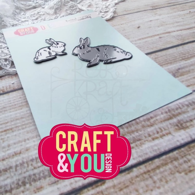 Wykrojnik Rabbits Zajączki CW220 Craft&amp;You Design