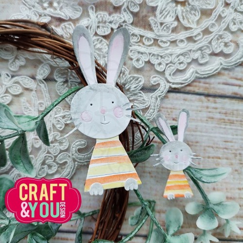 Wykrojnik Bunnies Króliczki CW218 Craft&amp;You Design