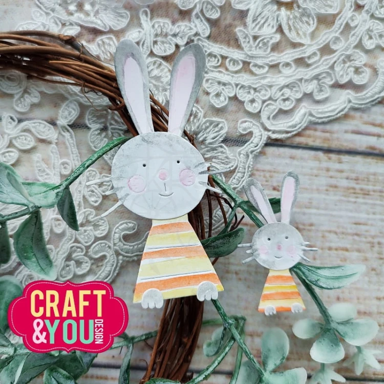 Wykrojnik Bunnies Króliczki CW218 Craft&amp;You Design