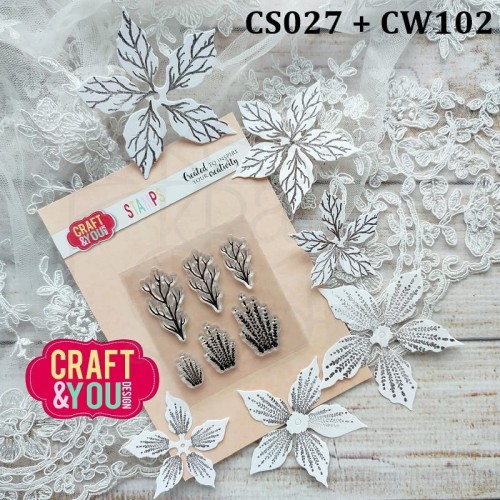Stempel akrylowy Flower Stamens 4 Pręciki 4 CS027 Craft&amp;You Design