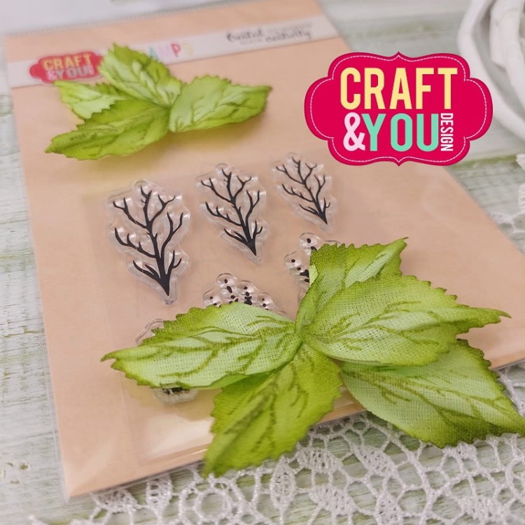 Stempel akrylowy Flower Stamens 4 Pręciki 4 CS027 Craft&amp;You Design