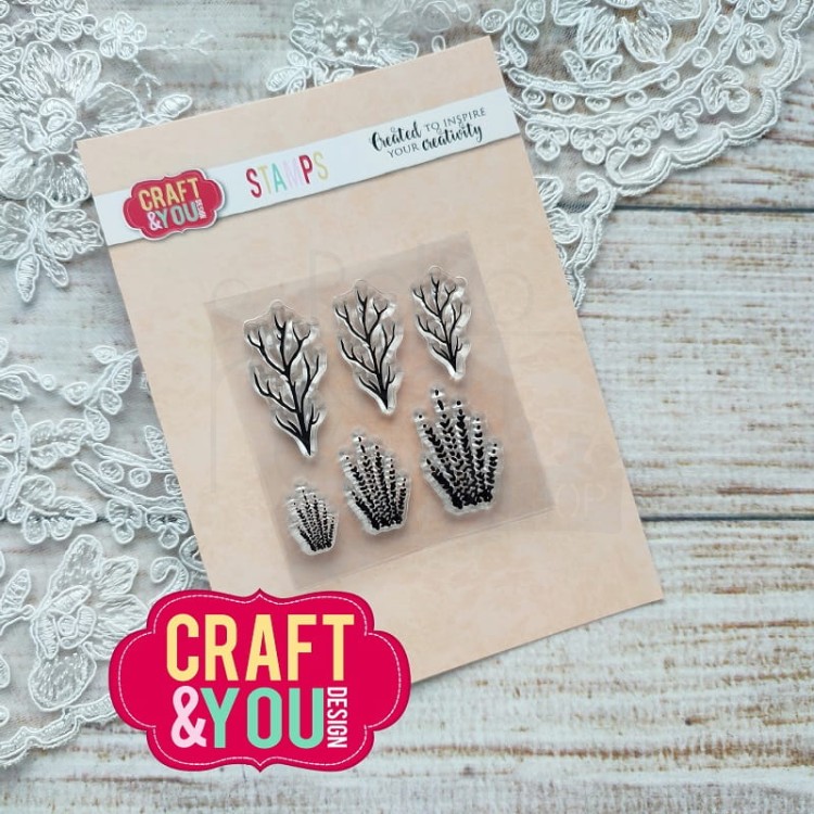 Stempel akrylowy Flower Stamens 4 Pręciki 4 CS027 Craft&amp;You Design