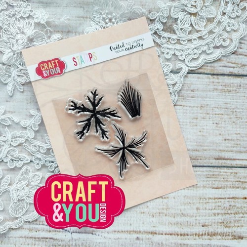 Stempel akrylowy Flower Stamens 3 Pręciki 3 CS026 Craft&amp;You Design