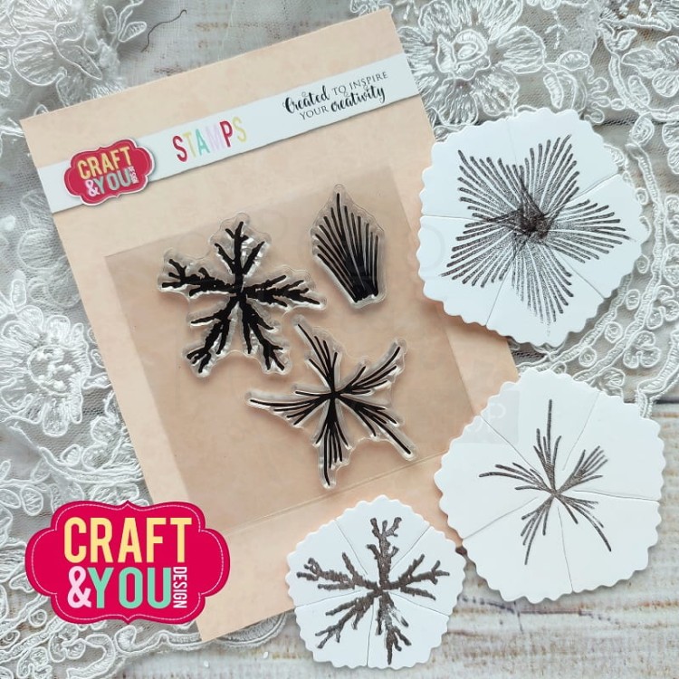Stempel akrylowy Flower Stamens 3 Pręciki 3 CS026 Craft&amp;You Design