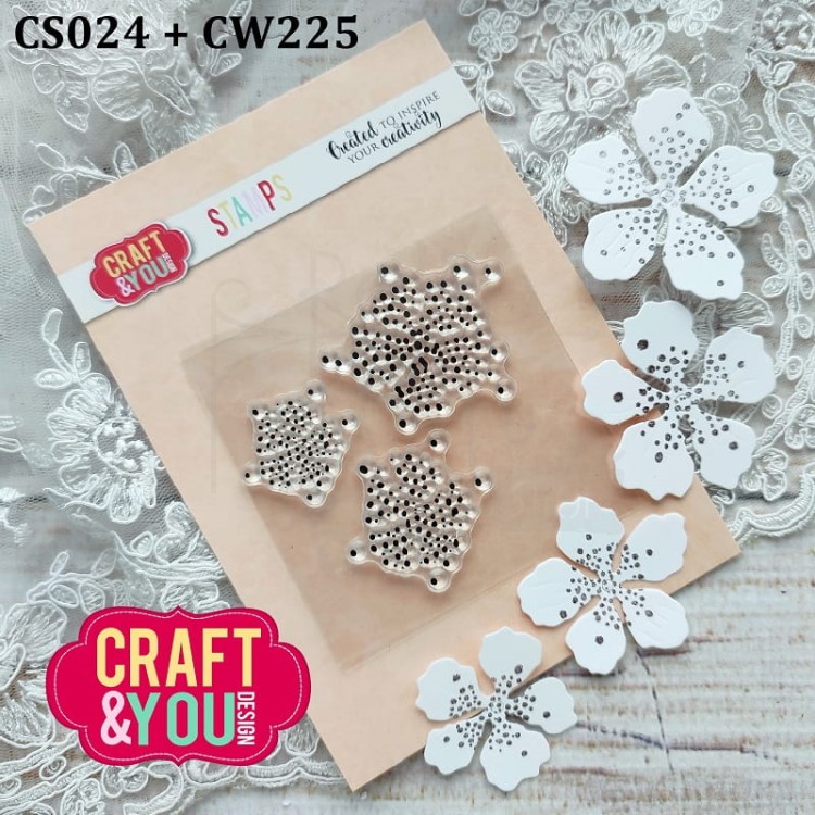 Stempel akrylowy Flower Stamens 1 Pręciki 1 CS024 Craft&amp;You Design